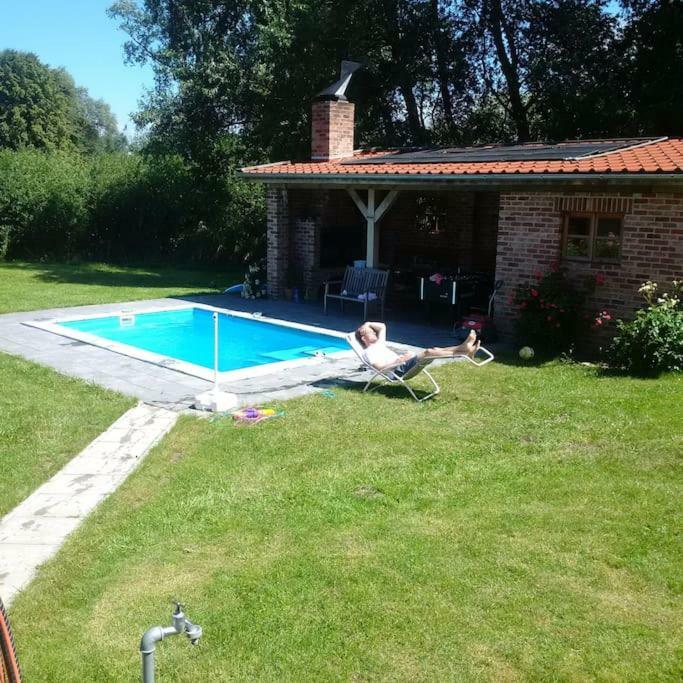 Traumhaftes Luxus-Ferienhaus Warnkenhagen  Dış mekan fotoğraf